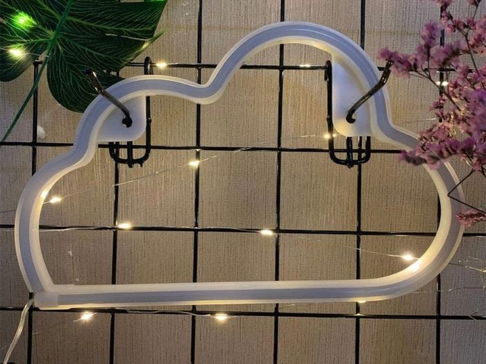 Neon Cloud Lights Pink Neon Light Neon Lights for Walls Neon Wall Light Cloud Neon Light Signs Neon Night Light for Girls Bedroom Cloud Neon Light Battery/USB Operated Light up Your Home Party (FREE POSTAGE)