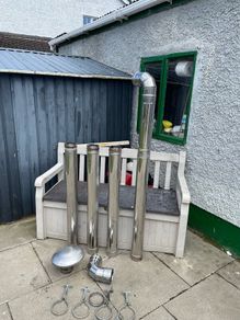 stove stainless steel flue