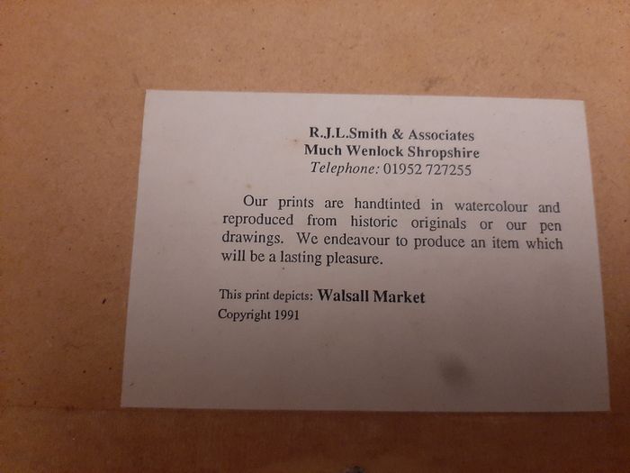 Framed Pictures x 2 of Walsall, England