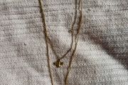 Bee and flower necklace