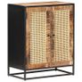 Sideboard 60x35x75 cm Rough Mango Wood and Natural Cane Image 10