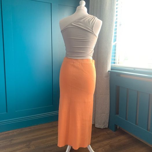 Ruched one shoulder cream top. Size S