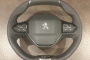 Peugeot GT steering wheel green stitching