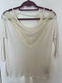 Pins and Needles Lace Cut Out Top