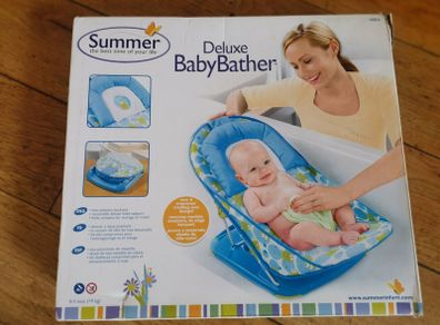 Brand New deluxe baby bather summer in blue color with package