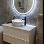 LED Mirrors Ensuite Many Sizes and Shapes Bathroom Bedroom Bluetooth Speakers Demister Antifog Fog Free Makeup Dual LED Bright Light Adjustable Brightness Touch Sensor Image 3