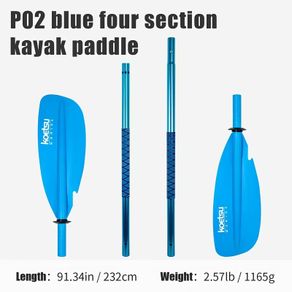 Kayak paddle L-232cm. 4 sections. Brand new