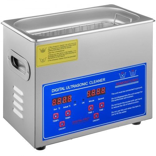 3L Ultrasonic Cleaner Machine Stainless Steel Ultrasonic Cleaning Machine Digital Heater Timer Jewelry Cleaning for Commercial Personal Home Use MULTIPLE SIZES AVAILABLE (FREE SHIPPING)