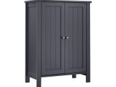 Bathroom cabinet Grey bathroom cabinet, freestanding bathroom cabinet, storage cabinet with 2 doors, with 2 adjustable shelf levels, grey