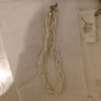 Twisted 3-Strand Faux Pearl Choker Necklace with Extender Chain Image 3
