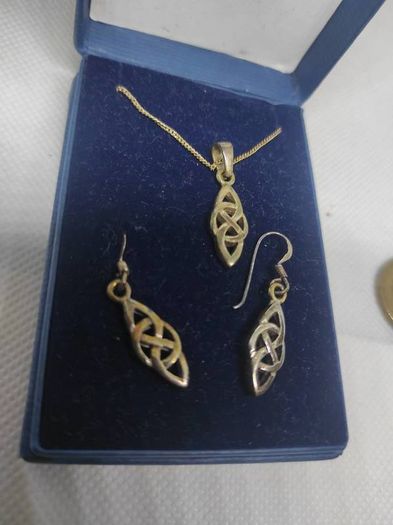 Celtic sterling silver matching set