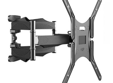 Articulating 6 Arms TV Wall Mount Full Motion Tilt Bracket TV Support Wall Mount For 32"-65" TVs Up to VESA 400x400mm and 88lbs