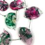 Vintage Italian Art glass leaf Costume necklace Image 7