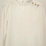 Formula Joven white blouse with gold buttons Sz M (Fit 8-10 UK) Image 2