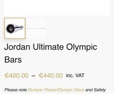 Jordan Ultimate Olympic Bars