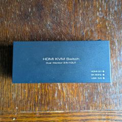 Hdmi Kvm Switch - Dual Monitor - 2 In 1 Out