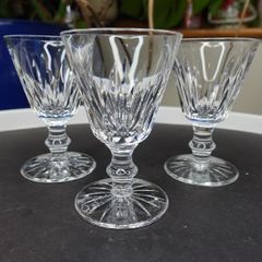 Vintage Waterford Crystal Sherry Glasses 3 pcs