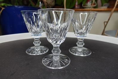 Vintage Waterford Crystal Sherry Glasses 3 pcs