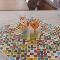 Cute Vintage and Collectable Nestle Milky Bar Horse Ceramic Money Box