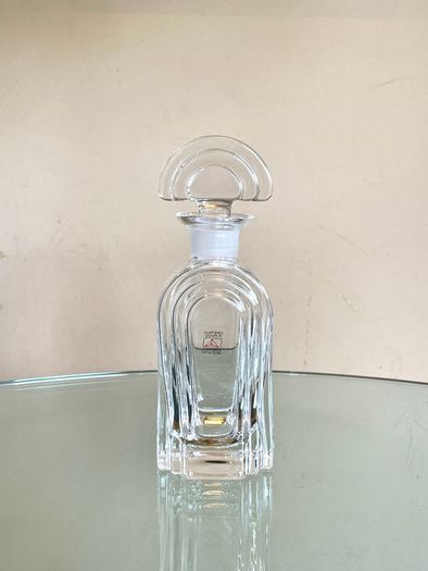 Vintage Italian Lead Crystal Decanter Bottle, Cristalli Puthod