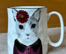 Signature Housewares Hipster Animals Cat Mug