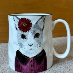 Signature Housewares Hipster Animals Cat Mug