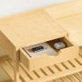 shoe rack, 6-tier bamboo shoe stand with drawer, for up to 18 pairs of shoes Image 4