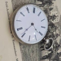 1800s Silver Swiss Made Key Pocket Watch for Restoration