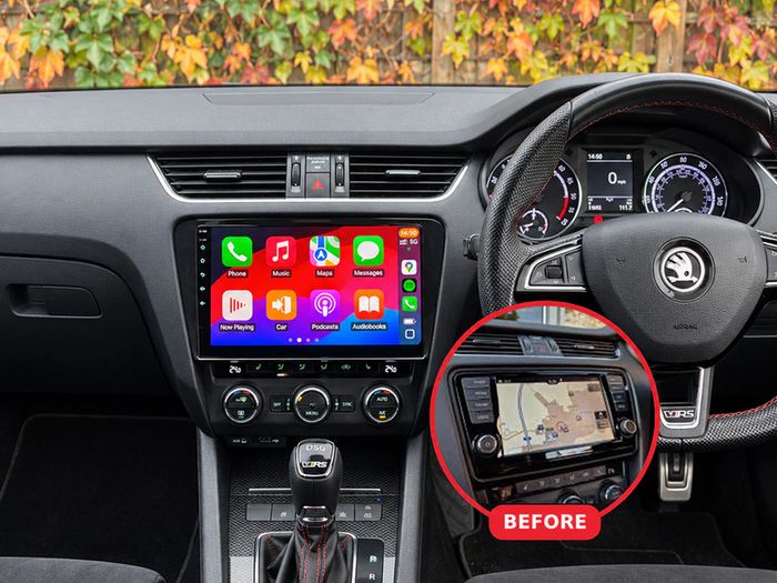 Premium CarPlay Skoda Octavia 2012-2019 Android Auto Radio