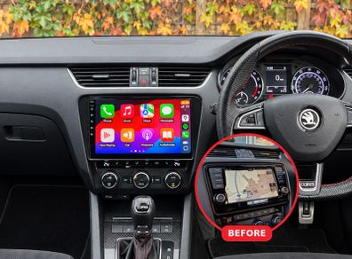 Premium CarPlay Skoda Octavia 2012-2019 Android Auto Radio