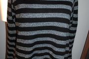 New Look stripped black &amp; grey jumper size L UK14 EU42 Postage included