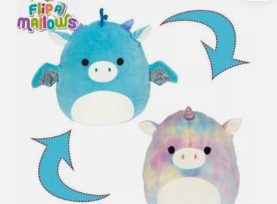 Flip-A-Mallow (Devin the Dragon and Esmeralda the Rainbow Unicorn)