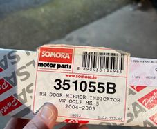 RH Door Mirror Indicator