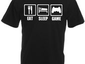 Eat Sleep Game  Mens funny gaming, gamer t-shirts TEE TOP SHIRT GREAT GIFT PRESENT