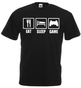 Eat Sleep Game  Mens funny gaming, gamer t-shirts TEE TOP SHIRT GREAT GIFT PRESENT