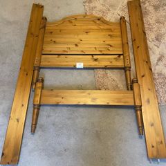 Solid pine single beds x 2