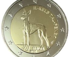 Malta 2 Euro Commemorative Coin 2026 Pharaoh Hound