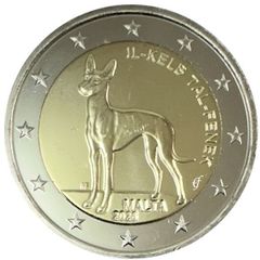 Malta 2 Euro Commemorative Coin 2026 Pharaoh Hound