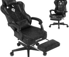 Gaming Chair with Footrest