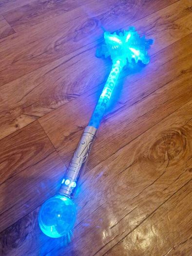 Frozen glowing wand