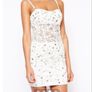 Stunning white dress with embellishments perfect for hen party Image 2