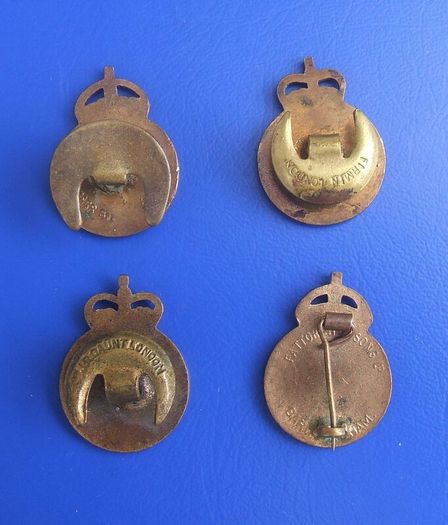 Civil Defence Corps & ICDS (Cold War era) - 4 x civil defence volunteer badge (1940s - 1960s)