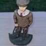 Vintage Large Cast Iron Golfer Door Stop Image 2