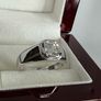 Silver Men's D'Joy Moissanite Ring Image 2