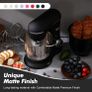 Stand Mixer, 4.5L+5L Two Bowls Food Mixer for Baking, 10 Speeds Electric Kitchen Appliance with Dough Hook, Whisk, Beater, 1300W Matte for Home Baking (Black) Image 6