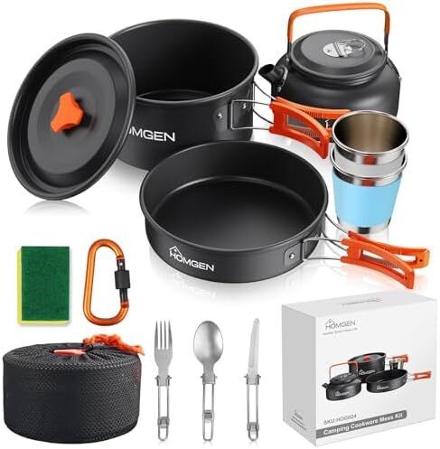 Camping Pots and Pans Set