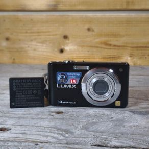 Panasonic Lumix DMC-FS7 10MP Compact Digital Camera Black Leica Lens Fully Works