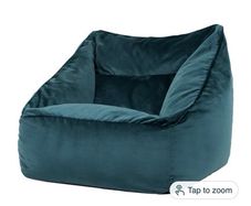 Icon Natalia Velvet Lounge Chair Bean Bag, teal - cover only