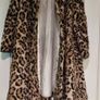Faux Fur Vintage Leopard Print Coat Image 2