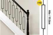 Deck Balusters Metal Deck Spindles 10 Pack 44 inch Iron Stair Railing Building &amp; Hardware Home &amp; Garden